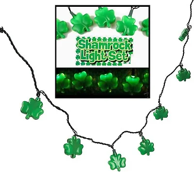 $15.95 • Buy 8ft Irish Green Shamrock Shaped Lights St Patrick's Day Party Decoration