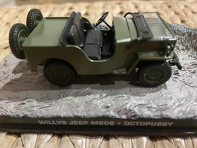 James Bond 007 Octopussy Jeep Willys M606 1:43 Diecast Car-Roger Moore • $12.50