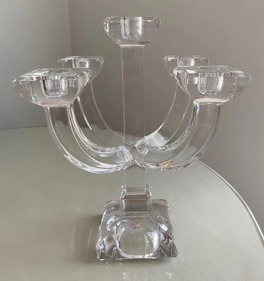 $50 • Buy Vintage Lead Crystal Candelabra Five Arm