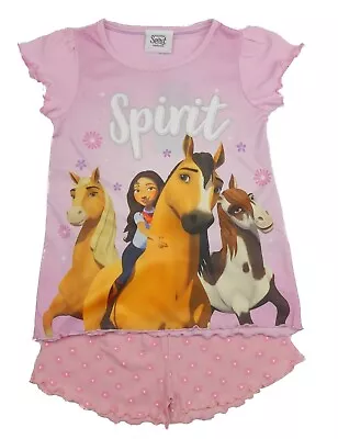 Girls Spirit Horse Short Summer Pyjamas • £4.75