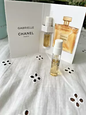 2 New Chanel Gabrielle Essence Edp 1.5 Ml .05 Fl Oz Perfume Spray Sample Vials • $7.50