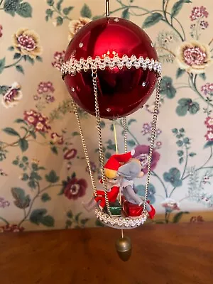 Vintage MCM Knee Hugger Elf Pixies Musical Christmas Hot Air Balloon • $69.99