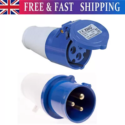 Caravan Hook Up Adapter UK Mains Conversion Plug Socket 16A Connector Lead Camp • £5.99