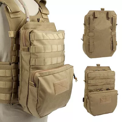 Tactical MOLLE Hydration Pack 3L Hydration Water Bladder Molle Vest Accessory US • $24.99