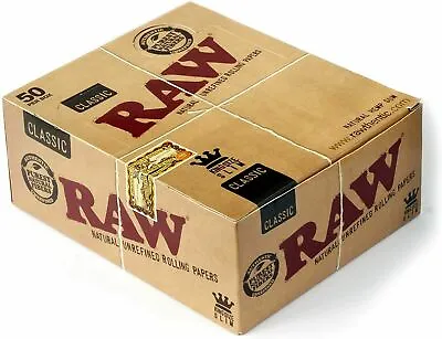 10 / 20 Rizla Silver / Blue / Natura Raw King Size Slim / Regular Rolling Papers • £24.99