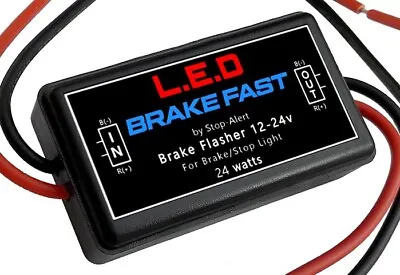 Stop-Alert Motorcycle Fast LED Brake Flasher Light Strobe Controller  12V • $47.97