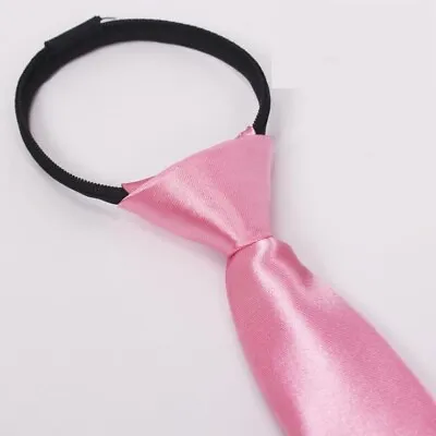 Men's Solid Color Ready Knot Pre Tied Formal Zipper Tie Neck Wear • $7.89