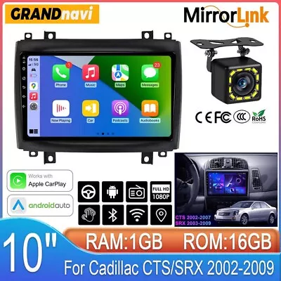 For Cadillac CTS/SRX 2002-2009 Android Carplay Car Radio GPS Navi Stereo Player • $129.99