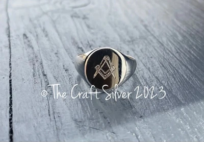 £40 • Buy Masonic Freemasons Ring Master Mason Size S