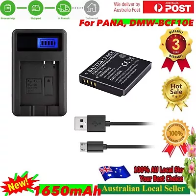 1x Battery + Charger For Panasonic Lumix DMC-FT1 DMC-FT2 DMC-FT3 DMC-FT4 Camera • $46.60