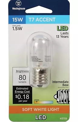 Westinghouse Lighting 15-Watt Equivalent T7 Clear LED Light Bulb  • $15