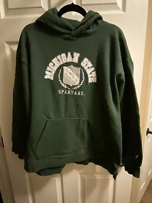 Michigan State Spartans Green Sweatshirt Men’s  X-Large Hoodie • $14.99