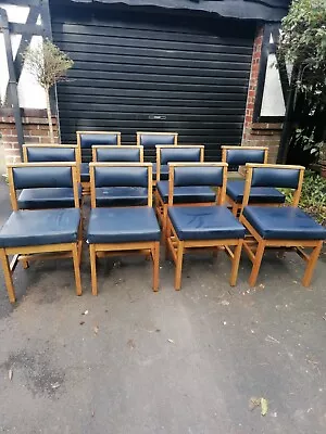 Vintage Beechwood Chapel Chairs X10 Available  • £20