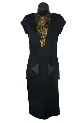 $45 • Buy Asos Women's Trendy Elegant Black Lace Trim Dress 