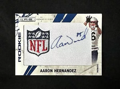 Aaron Hernandez 2010 Rookie & Stars RC Auto NFL SHIELD PARCH /20!!  • $399.99