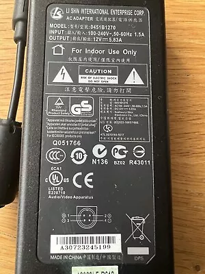 Genuine LI Shin International Enterprise Power Supply 12V 5.83A Model 0451B1270 • £7.95