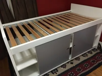 Ikea Bangsund Storage Cabin Bed With Mattress • £60