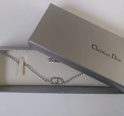 Christian Dior ‘CD’ Initials Necklace - RARE • £250