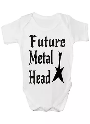 Future Metal Head  Rock Babygrow Vest Baby Clothing Funny Gift  • £7.50