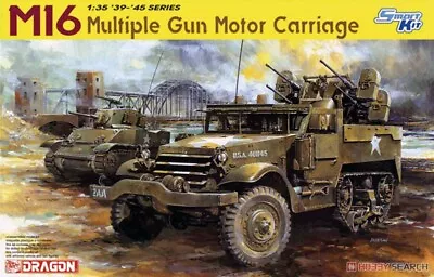 DRAGON 6381 1/35 Scale M16 Multiple Gun Motor Carriage Plastic Model Kit • £44.80