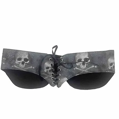 Medieval Skull Hip Belt Bag Cloth Pirate Cosplay Halloween Costume Goth OS • $32.20