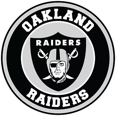 Oakland Raiders Circle Logo Sticker / Vinyl Decal 10 Sizes!! • $59.99