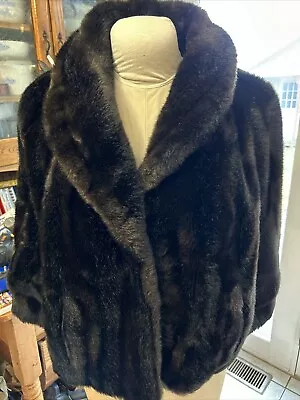 Vintage Faux Fur Cape Tissavel Imported From France • $45