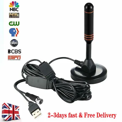 £9.29 • Buy Best Portable TV Antenna Indoor Outdoor Digital HD Freeview Antenna Ariel UK