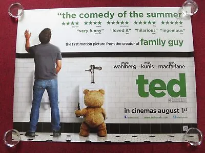 Ted Uk Quad Rolled Poster Mark Wahlberg Mila Kunis 2012 • £12.99