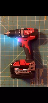 Milwaukee M18 18-Volt Brushless Drill 8201-20 + Red Lithium HIGH DEMAND 9.0 *** • $55