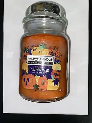 Yankee Candle Pumpkin Magic Large Rare Hard To Find 75+ Hours Burn Time • £25