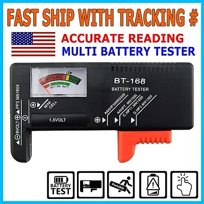 Universal Digital LCD Battery Checker Volt Tester Cell AA AAA C D 9V Button • $6.49