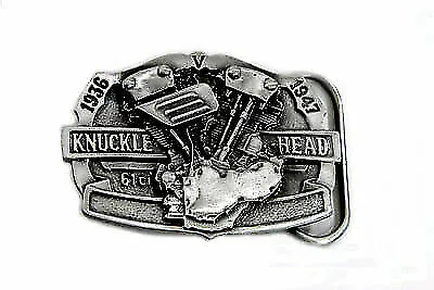 61  Knucklehead Engine Belt Buckle For Harley Davidson By V-Twin • $36.66