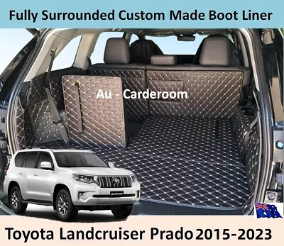 Custom Made Trunk Boot Mats Cargo Liner Fits Toyota Landcruiser Prado 2015-2023 • $139