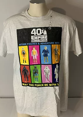 Star Wars Empire Strikes Back Action Figure Vintage Style T Shirt Large Disney  • $22.99