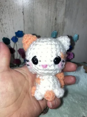 Miniature Handmade Calico Cat Plush • $15