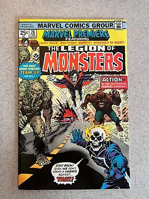 Marvel Premiere #28   1ST APPEARANCE The Legion Of Monsters! HIGH GRADE COMIC  • $165