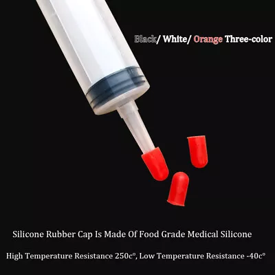 Medical Needle Cover Syringe Sealing Test Tube End Cap 3mm Sealing Head Gasket • $3.25