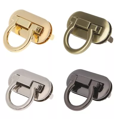 Metal Clasp Turn Lock Twist Locks For DIY Handbag Craft Bag Purse Hardware • £5.96