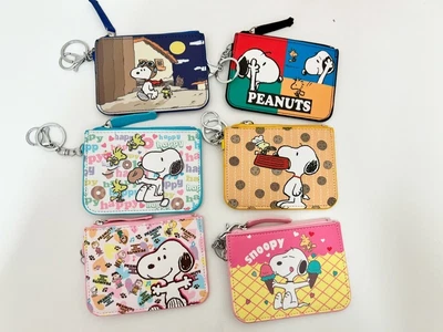 £8.98 • Buy Retro Snoopy Woodstock Dogs Charlie Brown Keyring Card Holder Wallet Purse Gift 