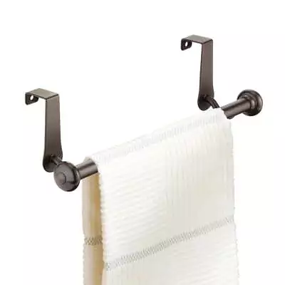 IDesign York Bronze Over-the-Cabinet Kitchen Dish Towel Bar Holder • $21.33