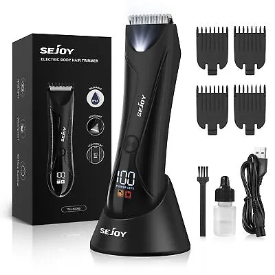 SEJOY Electric Body Hair Trimmer Cordless Rechargeable Chest Legs Grooming Kit • $21.50