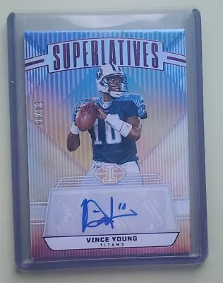 Vince Young Auto 2023 Illusions Superlatives 84/99 - Tennessee Titans  • $7.95