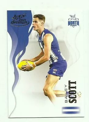 2021 Select Optimum North Melbourne Bailey Scott # 143 Common Card Afl • $1