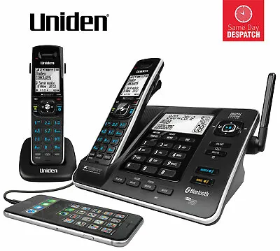 Uniden Xdect 8355+1 Digital Cordless Phone Bluetooth Power Failure Backup • $79.95