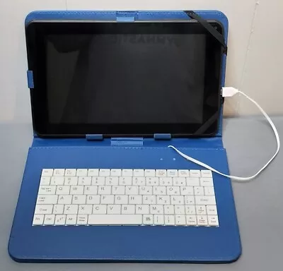 Polaroid P902B 9  Tablet (Black 8GB) Wifi With Blue Kamor Keyboard • $10.79