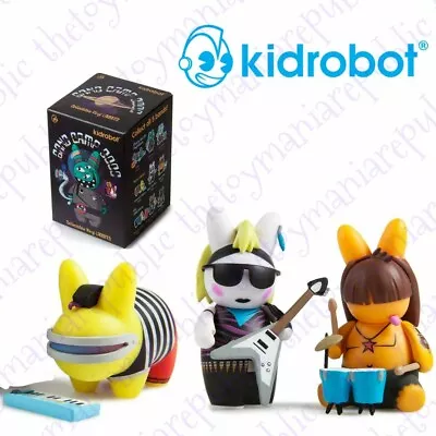 Set 3 Kidrobot Labbit Band Camp 3000 Mini Series Figure The Black Labbith Band • $20.69