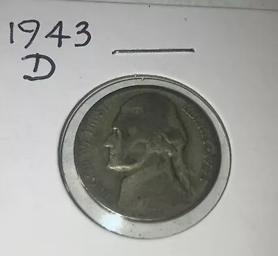 1943 D JEFFERSON NICKEL • 35% Silver • #72 • $2.99