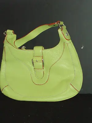 MICHAEL KORS Lime Green PEBBLED LEATHER Handbag Purse • $24