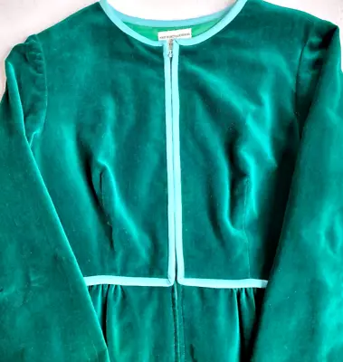 Green Dress Made In British Hong Kong Vintage Size 12 • $95